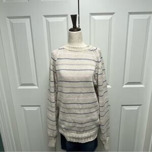 Vintage Cricket Striped Sweater Size Large Cotton Grandpa